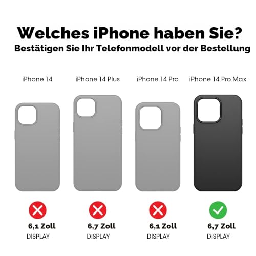 OtterBox Symmetry Clear Hülle für iPhone 14 Pro Max, stoßfest, sturzsicher, schützende dünne Hülle, 3X getestet nach Militärstandard… – Ansicht 2