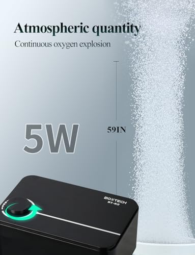 Image of UPETTOOLS Aquarium Air Pump, Fish Tank Air Pump Ultra Quiet Powerful Bubbler Aerator