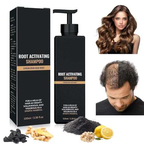 Spartan Root Activator Shampoo, 100 ML Spartan Shampoo, Natural Formula for Men and Women, For Anti-Hair Loss