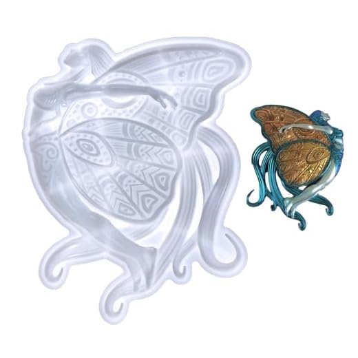 DONGKER Silicone Resin Molds,3D Butterfly Dragon Resin Epoxy Mold Wall Hanging for Casting DIY Art Craft Door Decor Cabinets Present
