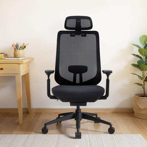 COLAMY ATLAS-01 Executive Mesh Ergonomic Office Chair, Black