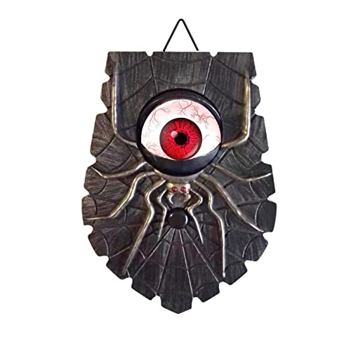 Halloween Doorbell, Spider Animated Eyeball Doorbell with Spooky Sounds