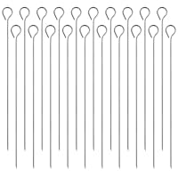 20cm Grillspieße Schaschlikspieße Edelstahl 20 Stk Kebab Grill Spieße Fleischspieße Edelstahl Grillspieß Metallspieße Grill für Fleisch
