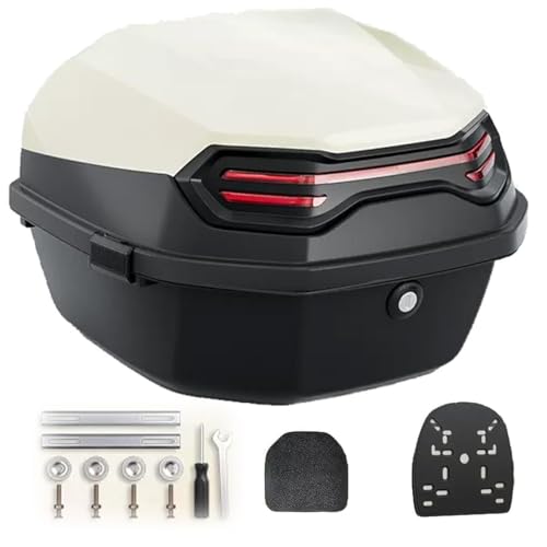 Top case scooter pour le quotidien : roulez serein avec ce coffre beige