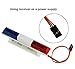 RC Car Police Lights Bright Rectangle LED Flashing Lights for 1/8 1/10 Model RC Cars Trucks