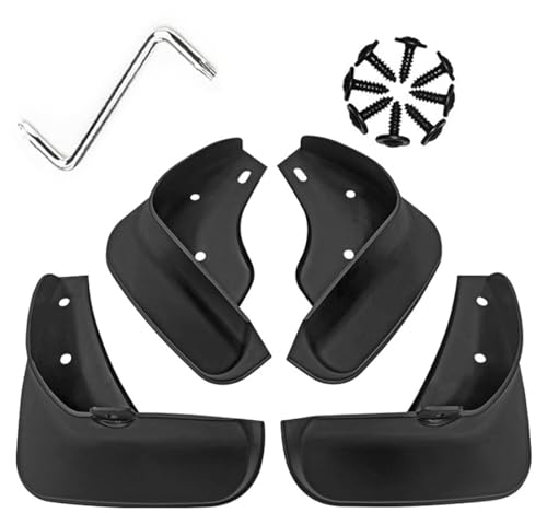 Image of Mud Flaps Mud Guards Fit for Toyota Crown 2005-2009, Front & Rear Mud Splash Guards Accessories - 4 Pc, Black, LAN-Crown 05-09