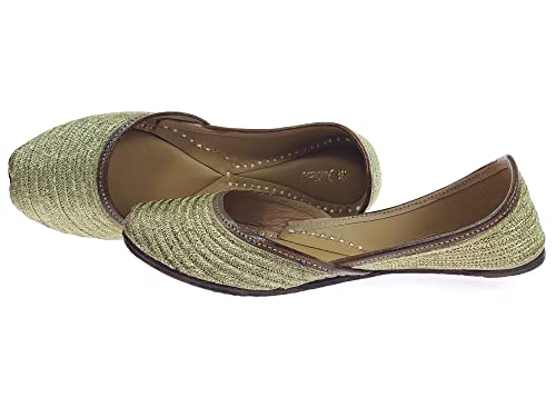 Women's Zangira Genuine Soft Leather Jutis | Bite and Pinch Free Juttis | Punjabi Formal Jutti | Girl's Casual Flat jooti Ladies Mojari | Office Ethnic Bellies Juti |2
