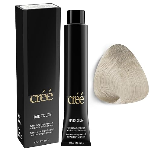 Cree Professional 912 Silver Superlightener Permanent Hair Color - Long Lasting, Rich Vibrant - Gray Coverage 100ml - 3.4 fl.oz.