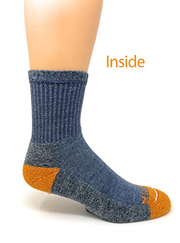 Image of Warrior Alpaca Socks - Comfort Cushioned Retro Solid Quarter Crew for Adults - Unisex