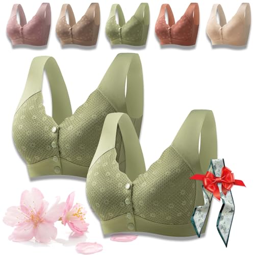 LumiDaisy Bra - Lumidaisy Comfort Gathering Bra,VeraSara Bras,Snap Closing Plus Size Bras