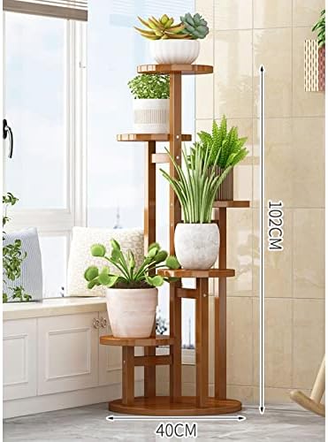 Plant Stand—Solid Wood Plant Stand Indoor and Outdoor Flower Pot Holder Floor standing Display Shelf for Garden Corner Balcony and Living Room Easy to Install ( image 3