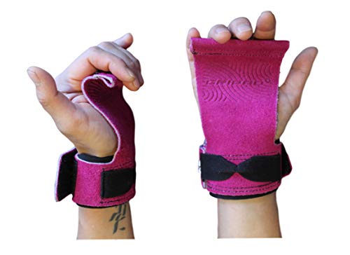 Gripad Amrap Cross-Training Grips For Pull-Ups, Weightlifting, Wods With Wrist Straps | Comfort And Support | Hand Protection From Rips And Blisters | Men And Women. (Pink, Small) #TOP2