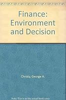 Finance: environment and decisions 0063825031 Book Cover