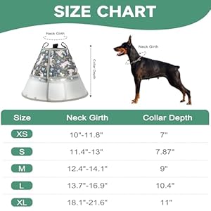   Soft-Dog-Cone-Collar-After-SurgeryClear-Padded-CollarE-Collars-for-Dogs-to-Prevent-Licking-Wound-Adjustable-Dog-Recovery-Collar-for-Large-Medium-Small-DogElizabethan-Collar-M