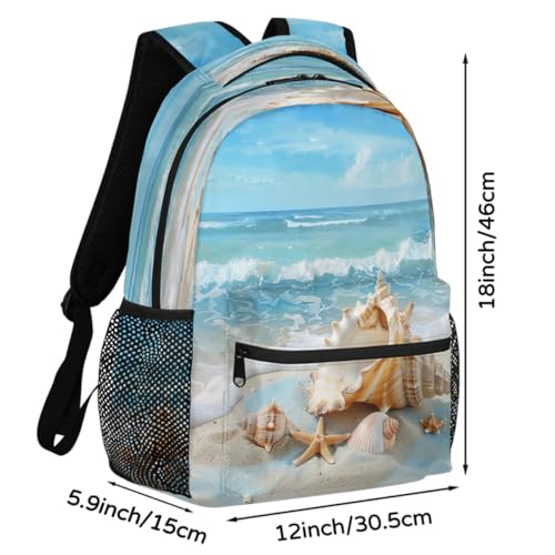 Mochila para laptop 15.6 de estrellas de mar para estudiantes 2