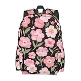 panverix Mochila casual para laptop de negocios, mochila casual, pintura flor, Talla única