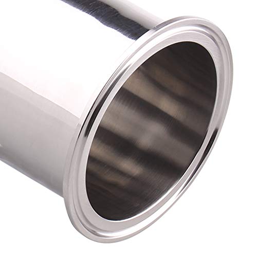 Image of DERNORD Reducing Clamp Tee 3 Way Stainless Steel 304 Sanitary Fitting (3 inch x 3 inch x 1.5 inch)