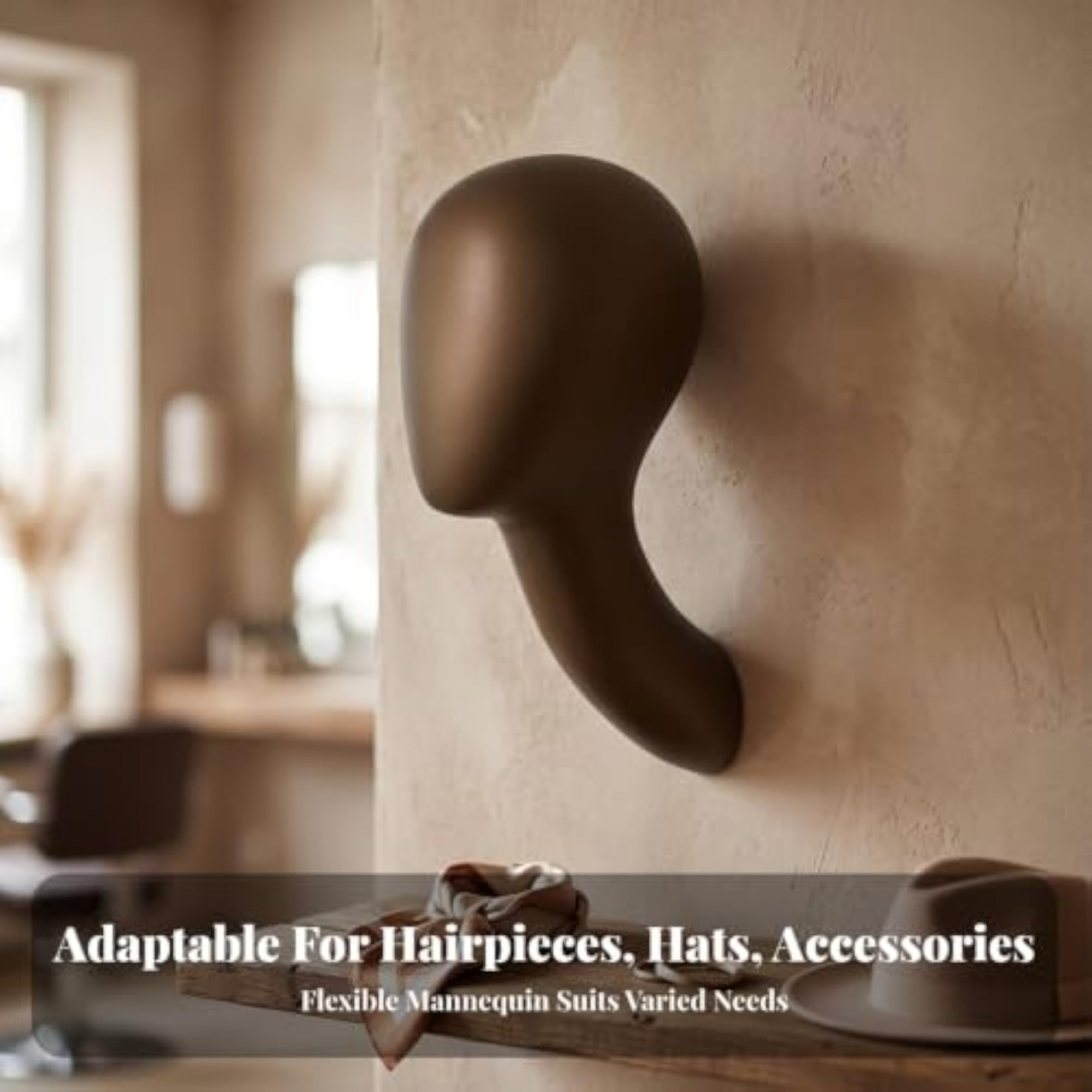 Long Neck Wall-Mounted Head Molded Display