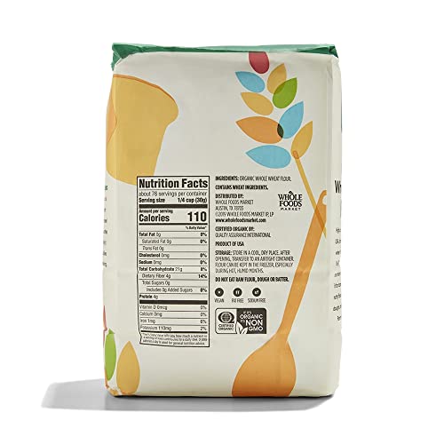 365 By Whole Foods Market, Organic 100% Whole Wheat Flour, 80 Ounce #TOP1