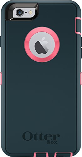 OtterBox Defender Series for iPhone 6s and iPhone 6 (NOT Plus) Case only/No Holster - Non-Retail Packaging - Blaze Pink/Dark Jade