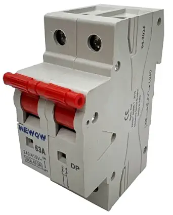 Newow MCB 63A Double pole Isolator