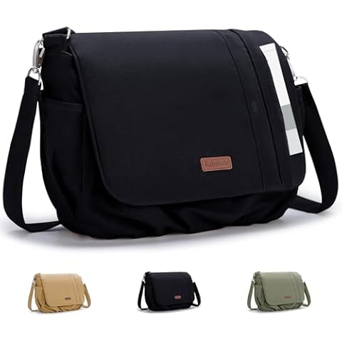 Ralnitote Vintage Waxed Canvas Messenger Bag Cover