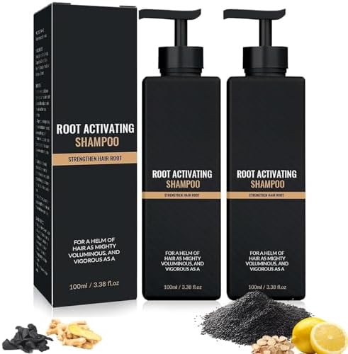 2 Pcs Root Activator Shampoo, Hair Growth Root Activator Shampoo, For Anti-Hair Loss, Natural Formula for Men and Women