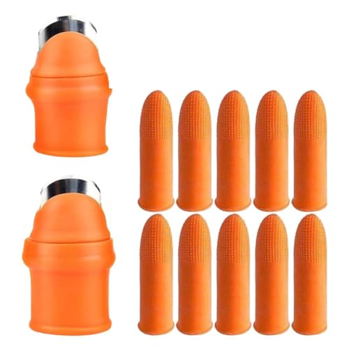 Materiali di alta qualità: I proteggi-unghie sono realizzati in morbido silicone resistente, che si adatta comodamente alle dita per un utilizzo senza sforzo. Le lame in acciaio inossidabile garantiscono tagli precisi e facili, ideali per la cura delle piante e il giardinaggio
