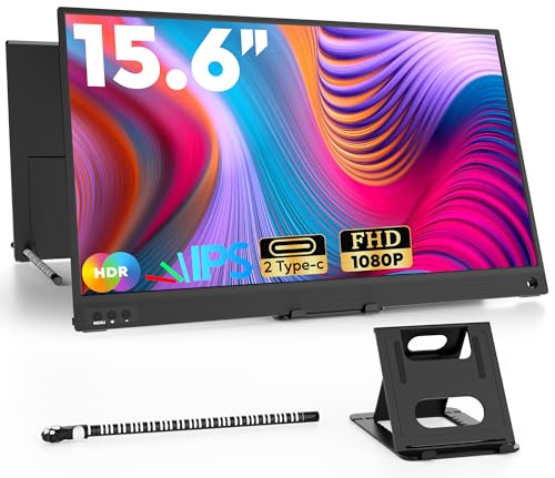 Amazon.co.jp: ZSCMALLS Portable Monitor 15.6 Inch Full HD USB C