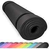 Sportmatte Gymnastikmatte SCHWARZ Yogamatte Joga Matte Fitnessmatte rutschfest (Schwarz,200 x 100 x 2 cm (XXL))
