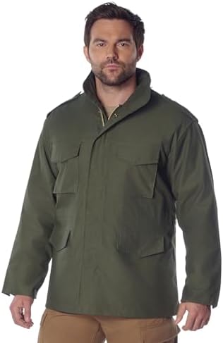 Rothco Field Jacket - All-Season Outdoor Weather Protection and Classic Style Coat, Olive Drab, XL