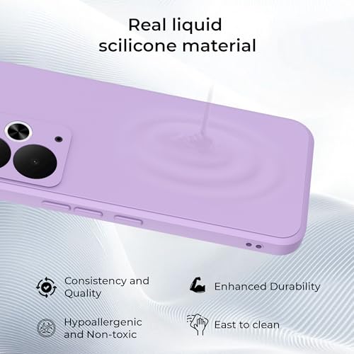 Image of A rtistque Back Cover Case for Realme 14T 5G with Camera Protection | Shockproof TPU|Stylish Protective Design|Slim Fit|Ultra Matte| Back Cover - Purple