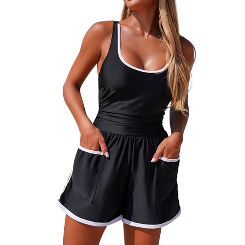 Maillot de Bain Tankini for Femme Short Deux Pièces XL