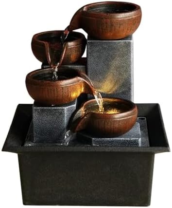 Tabletop Fountain Ornaments Home Gardening Decoration Rockery Water Crafts Gifts Desktop Decorations image 2
