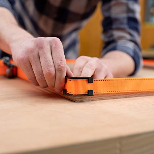 Image of Pony Jorgensen 1215 Adjustable Band Clamp for Woodworking and Framing, 15-Foot Strap, Self-locking Ratcheting Handle