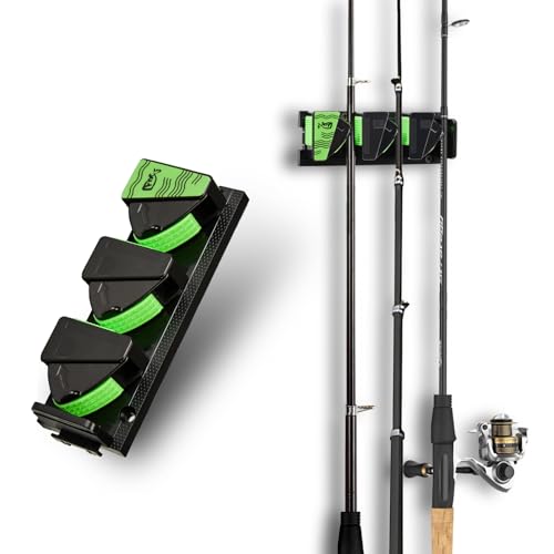 TORIOX Fishing Rod Holder Wall Mount, Expandable Fishing Pole Rac...