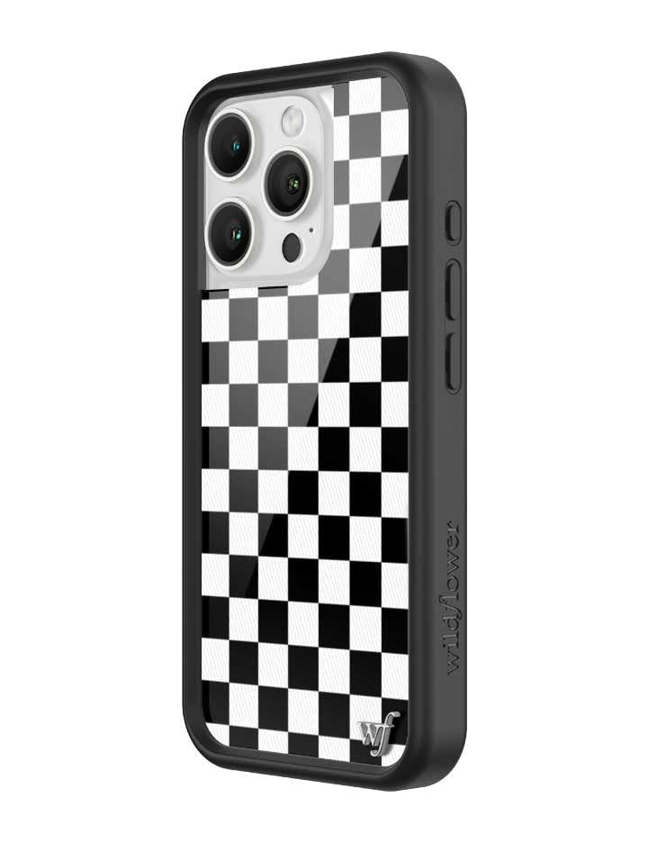 Image of Wildflower Cases - iPhone 16 Pro Compatible - Checkers Black