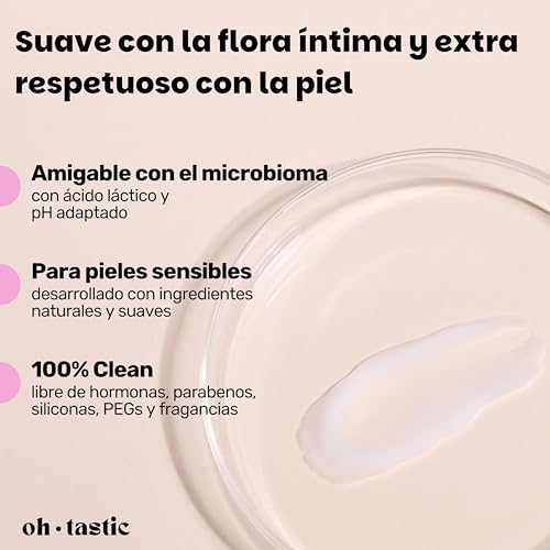 Crema Íntima Natural para Sequedad, Picores e Irritación – Hidratante Vaginal con Ácido Láctico y pH Adaptado, Gel Intimo Mujer con Probióticos - ohtastic - (50 ml) - imagen 4