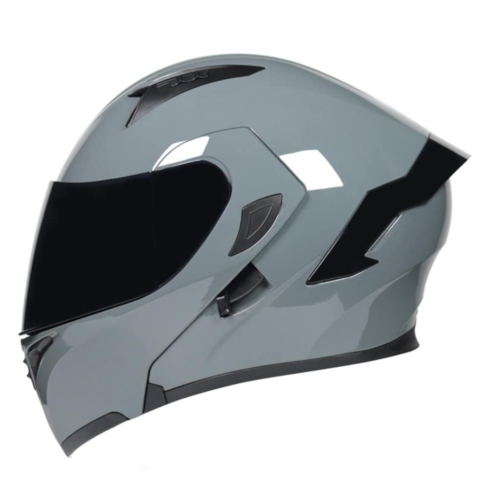 Full Face Flip Up Motorcycle Modular Helmet Integrated Motorbike Dual Visor for Adults Men Women Moped Street Racing DOT Approved — view 15
