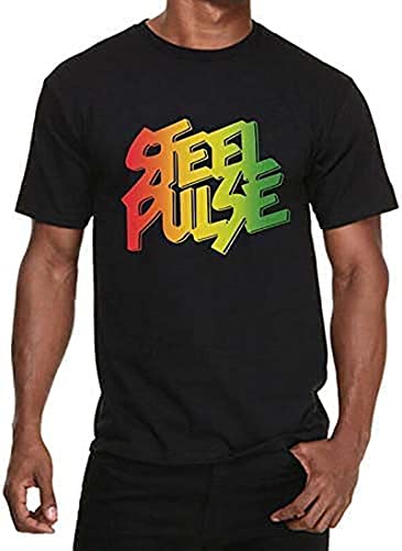 Photo de vdk Steel Pulse Shirt Roots Reggae Musical Band Black Steel Pulse T-Shirt S-2Xl Black XXL