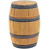 Touch of Nature Mini Fairy Garden Barrel, 1.3 by 2-Inch, Brown