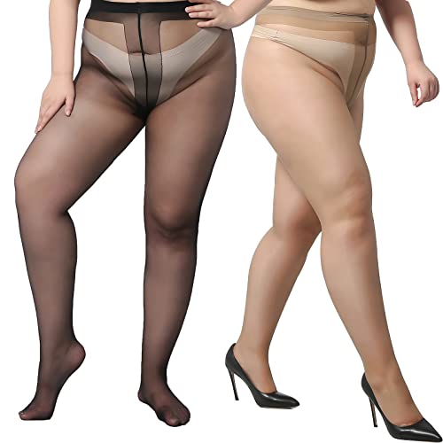 Collant trasparenti plus size
