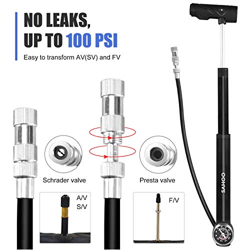 KKmoon Mini bomba de bicicleta com kit de reparo de pneu Kit de ferramentas de reparo de mountain bi
