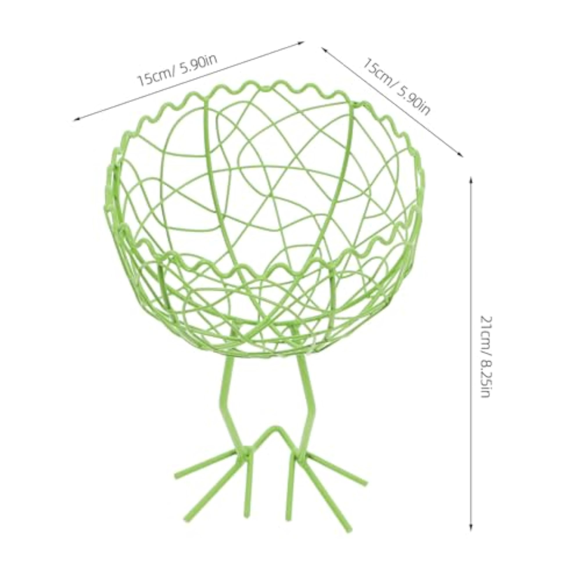 Wire Egg Basket and Reusable Fruit Holder, Iron Wire Mesh