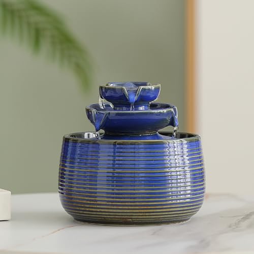 Ceramic Tabletop Fountain Blue A171