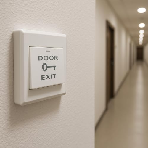 Botão de saída da porta de saída