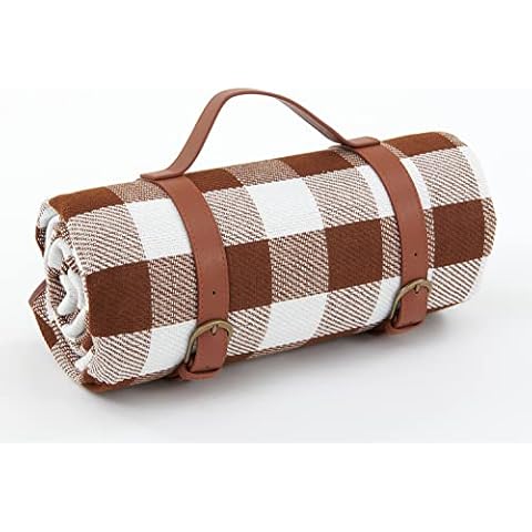Picnic Blanket Waterproof, Beach Blanket Portable with Carry Strap Outdoor Camping Party, Large Foldable Sand Proof for Wet Grass Hiking or Kids Playground Picnic Mat Cover