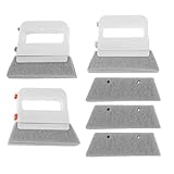 Abaodam 3 Stück Fensterschienen Reinigungsset mit Schiebetürschienenbürste Robuste Borsten Ergonomischer Griff für Fensterfugen Lüftungsschlitze und Tastaturrillen