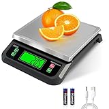 Balance de Cuisine Multifonction: 6 unités de mesure différentes (g/oz/lb/kg/ct/tl) Vous pouvez facilement changer d'unité de mesure, Fonction PCS pour le comptage de pièces telles que les goupilles et les vis.