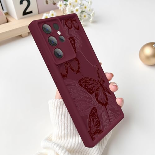 Coque Samsung S23 Ultra motif papillon rouge, le cadeau idéal pour femme